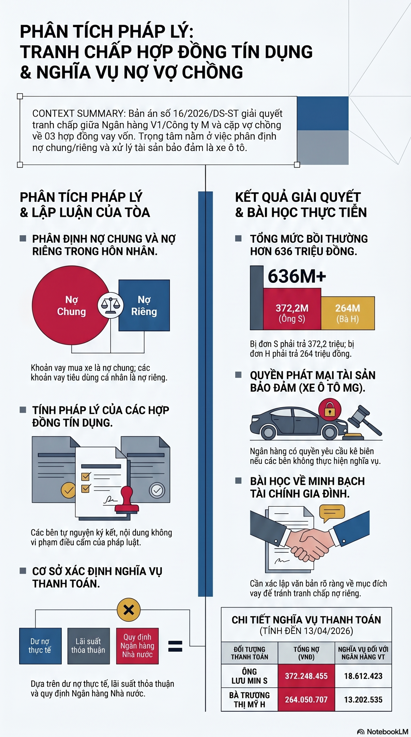 Infographic - Phân Tích Chi Tiết Bản Án Số 16: số 16 ngày 13/04/2026 của Tòa án nhân dân khu vực 5 – Bắc Ninh, tỉnh Bắc Ninh