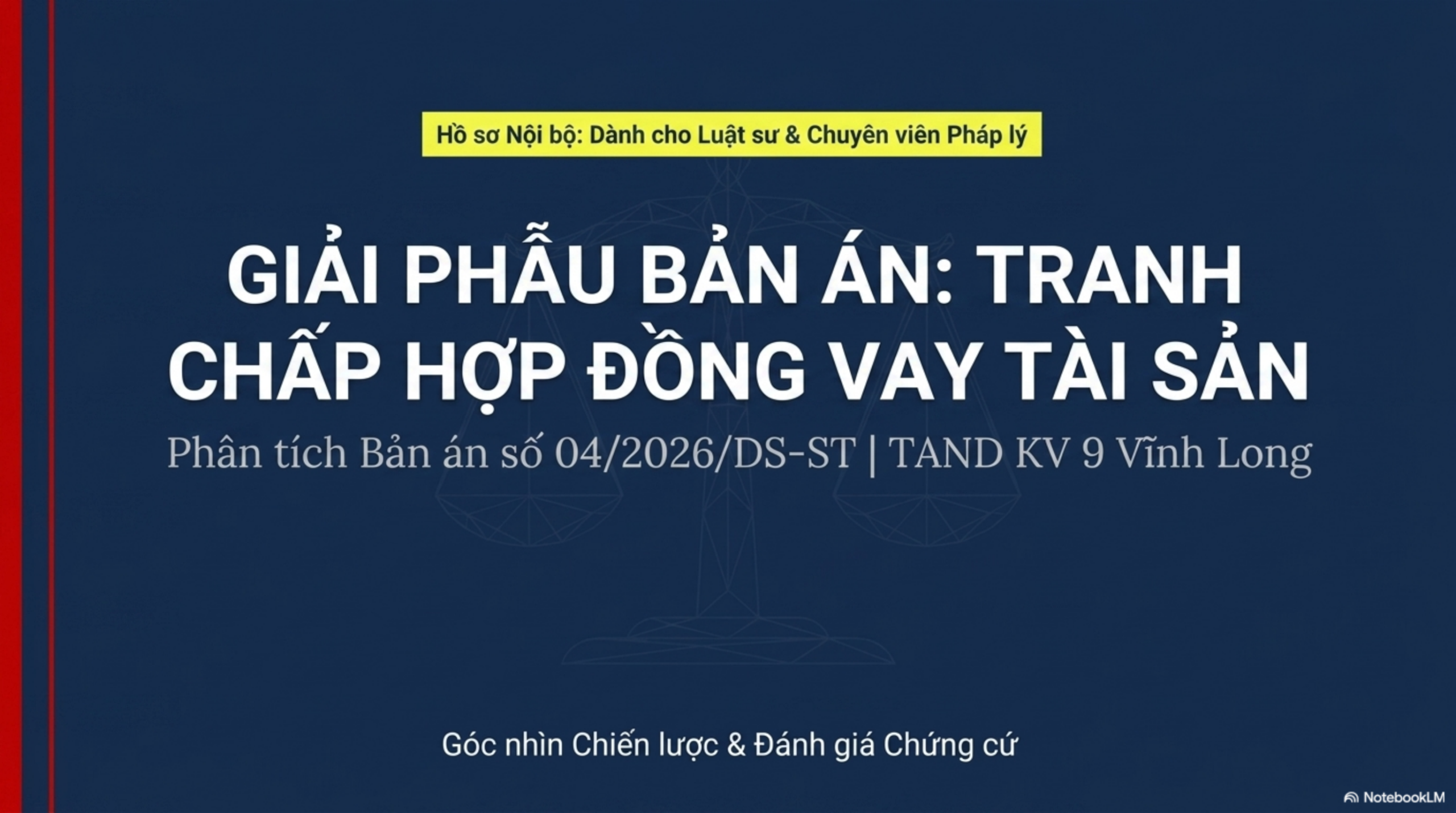 Slide Page 1 - Phân Tích Chi Tiết Bản Án Số 04: số 04 ngày 05/01/2026 của  Tòa án nhân dân khu vực 9 - Vĩnh Long,  tỉnh Vĩnh Long