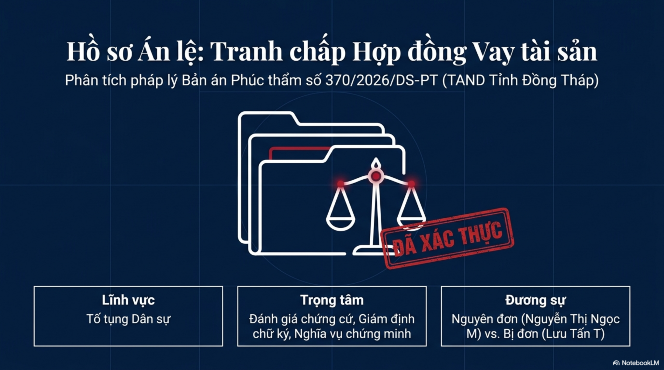 Slide Page 1 - Phân Tích Chi Tiết Bản Án Số 370: số 370 ngày 24/04/2026 của TAND tỉnh Đồng Tháp