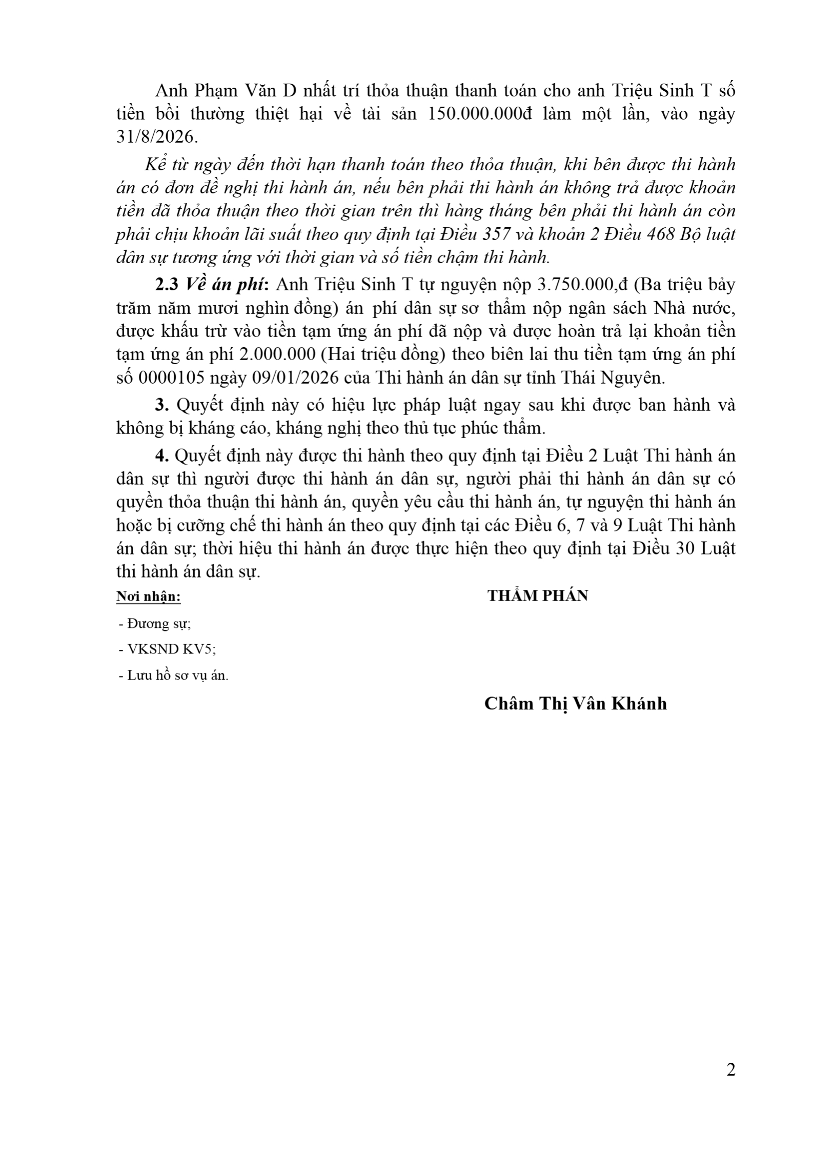 Slide Page 2 - Phân Tích Chi Tiết Bản Án Số N_A: số 04 ngày 13/03/2026 của  Tòa án nhân dân khu vực 5 - Thái Nguyên,  tỉnh Thái Nguyên