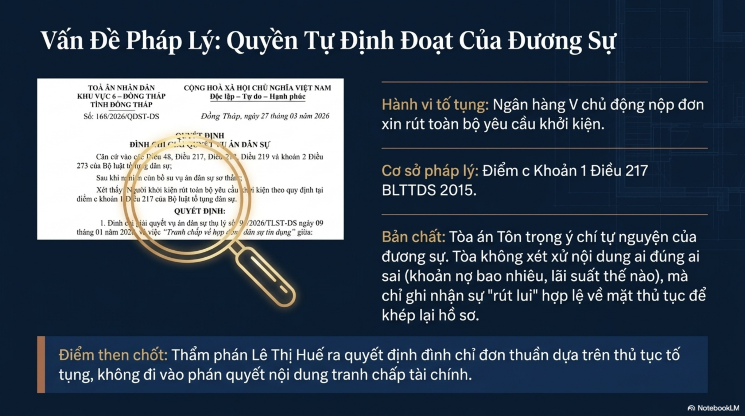 Slide Page 4 - CHIẾN THUẬT RÚT ĐƠN KHỞI KIỆN: “NÚT THẮT” TỐ TỤNG GIÚP NGÂN HÀNG TỐI ƯU HÓA THU HỒI NỢ