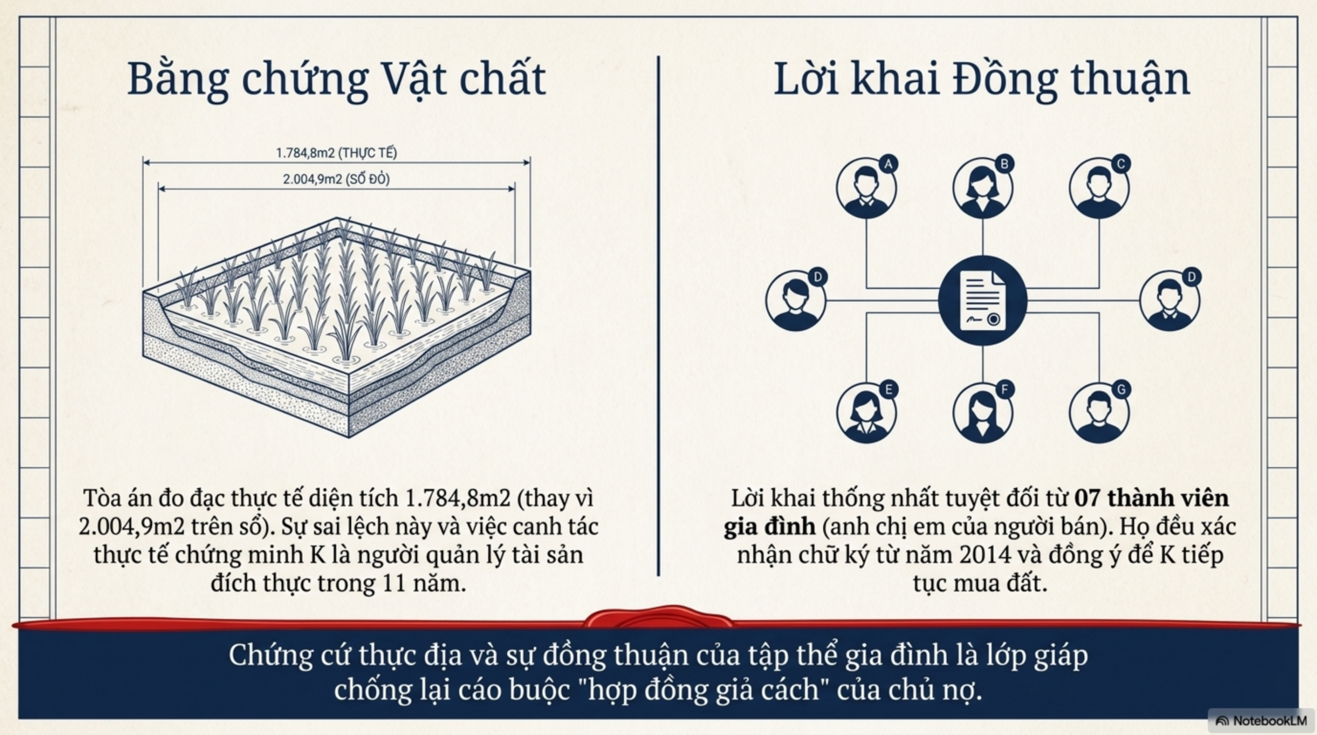 Slide Page 8 - Mua bán đất bằng “giấy tay” và bài học đắt giá khi tài sản bị kê biên: Phân tích từ một bản án thực tế