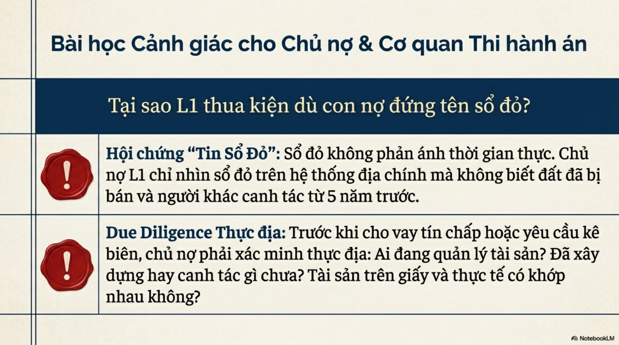 Slide Page 13 - Mua bán đất bằng “giấy tay” và bài học đắt giá khi tài sản bị kê biên: Phân tích từ một bản án thực tế