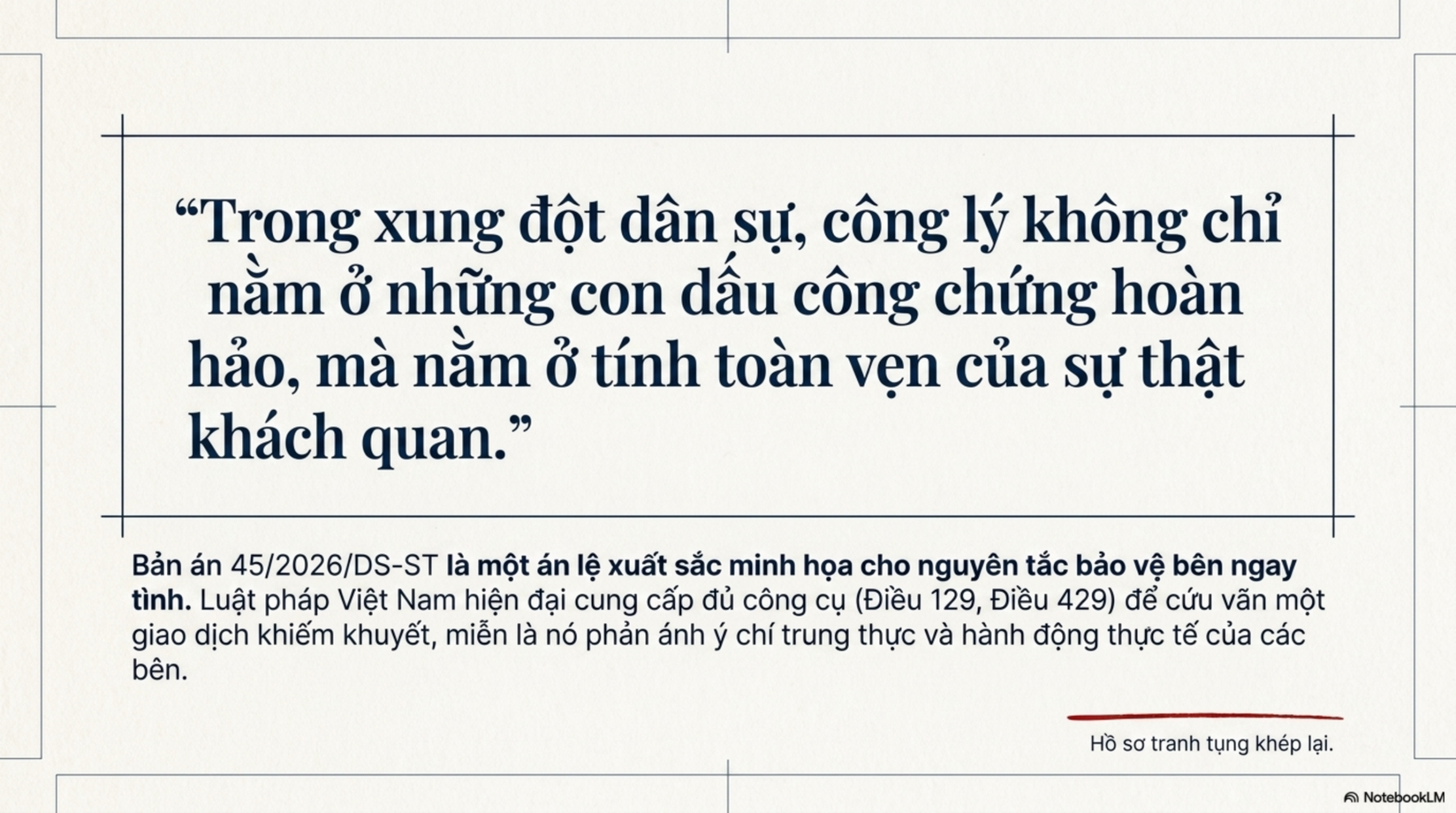 Slide Page 14 - Mua bán đất bằng “giấy tay” và bài học đắt giá khi tài sản bị kê biên: Phân tích từ một bản án thực tế