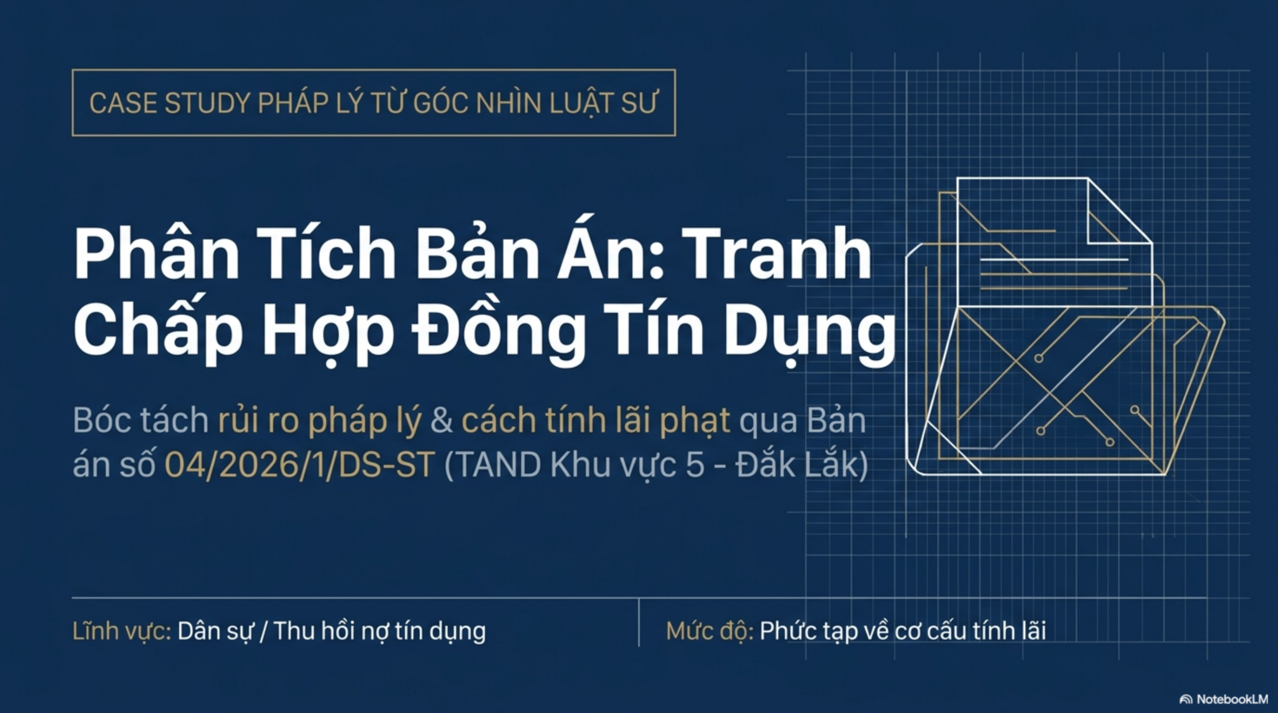 Slide Page 1 - Gánh nặng lãi chồng lãi khi vi phạm hợp đồng tín dụng: Góc nhìn pháp lý từ một vụ kiện tại Đắk Lắk
