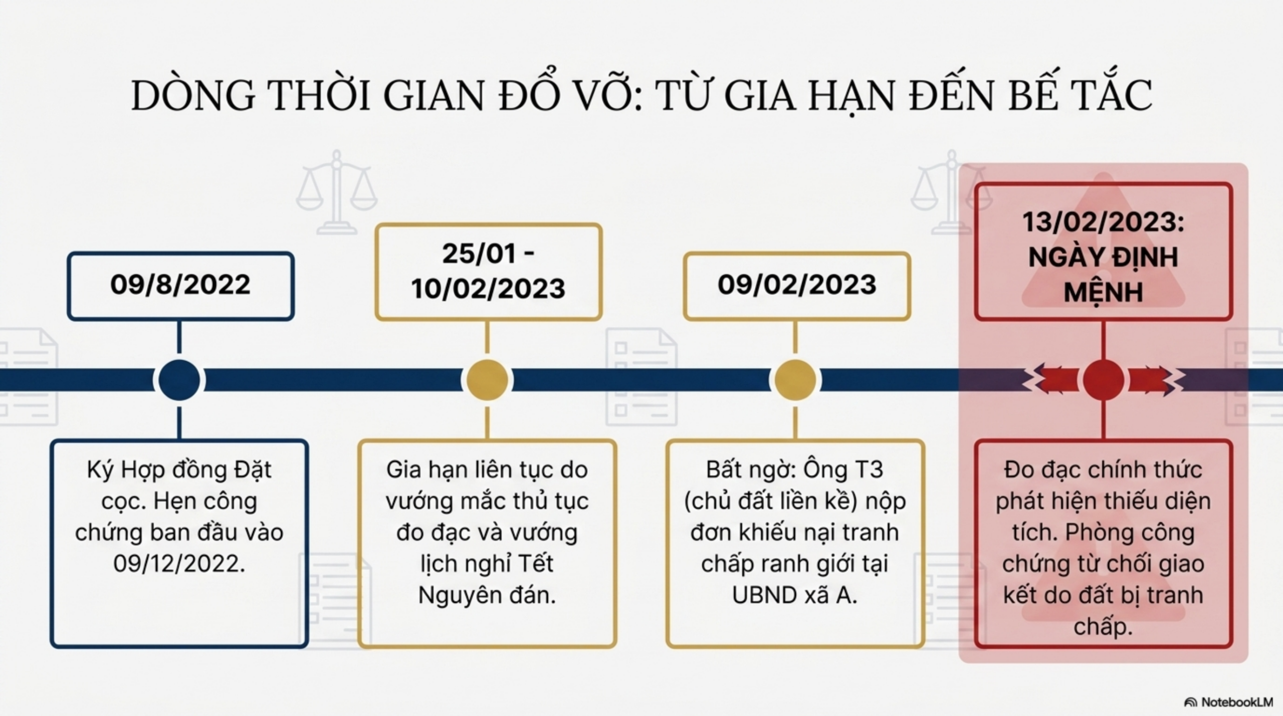 Slide Page 4 - Rủi ro pháp lý từ việc chủ quan trong đo đạc: Phân tích Bản án 140/2026/DS-PT về tranh chấp đặt cọc